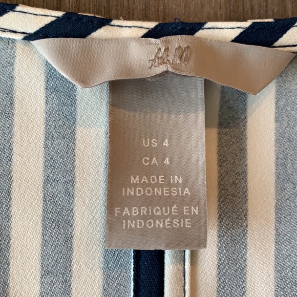 Navy/White Striped Dress - Picture 3 of 4